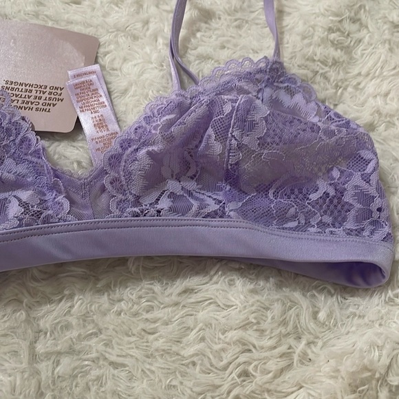 Savage X Fenty Purple Lace Bralette with Adjustable Straps - Picture 12 of 12